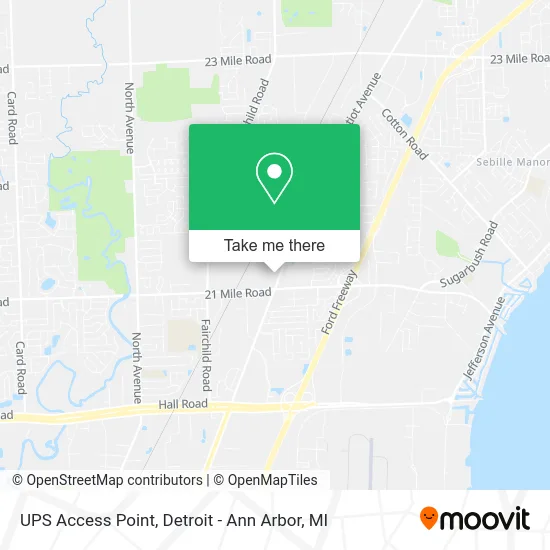 UPS Access Point map