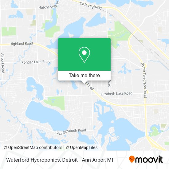 Waterford Hydroponics map