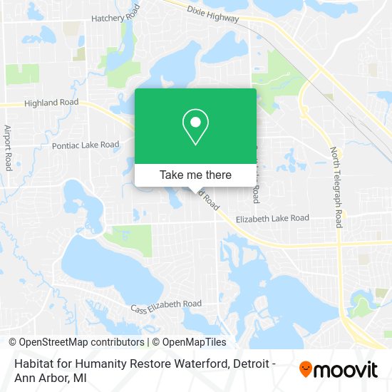 Habitat for Humanity Restore Waterford map