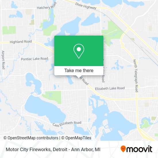 Motor City Fireworks map
