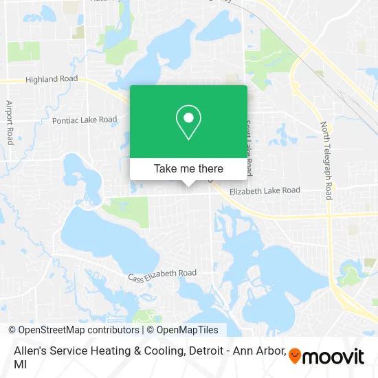 Mapa de Allen's Service Heating & Cooling