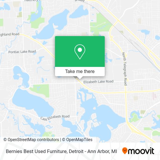 Bernies Best Used Furniture map