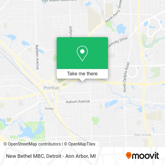 Mapa de New Bethel MBC