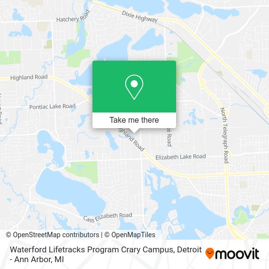 Waterford Lifetracks Program Crary Campus map