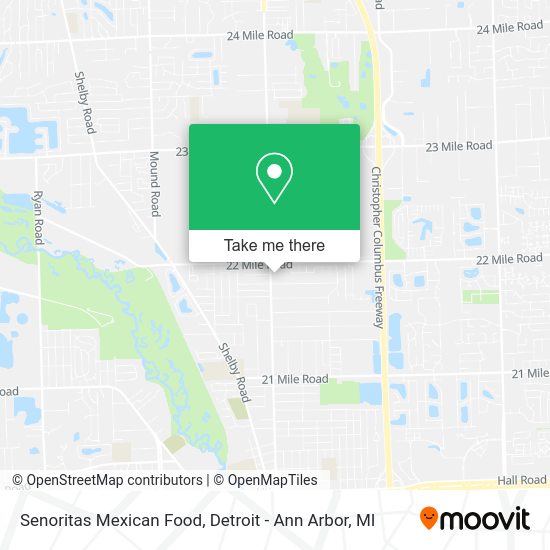 Mapa de Senoritas Mexican Food