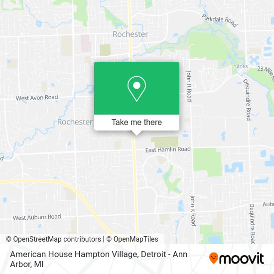 Mapa de American House Hampton Village