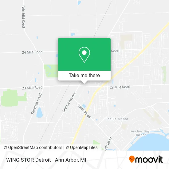 WING STOP map