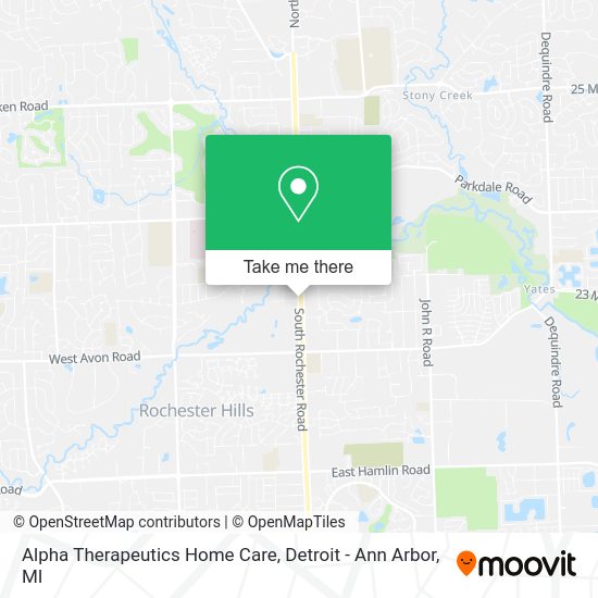 Alpha Therapeutics Home Care map