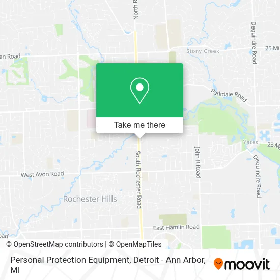 Personal Protection Equipment map