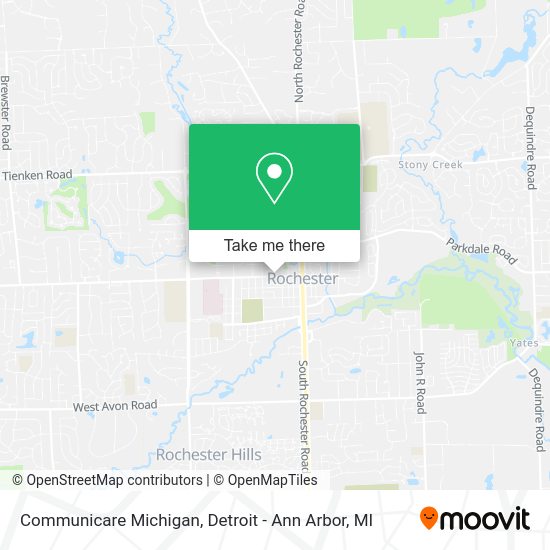 Communicare Michigan map