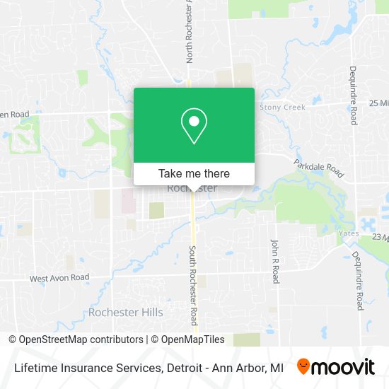 Lifetime Insurance Services map