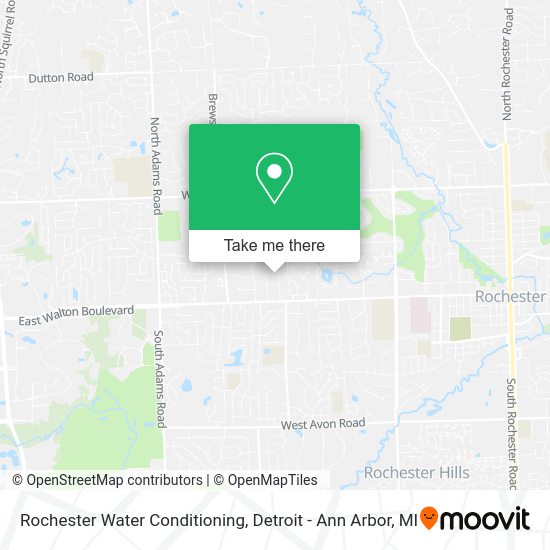 Mapa de Rochester Water Conditioning