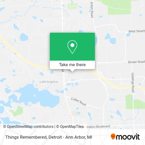 Things Remembered map