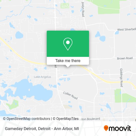 Mapa de Gameday Detroit