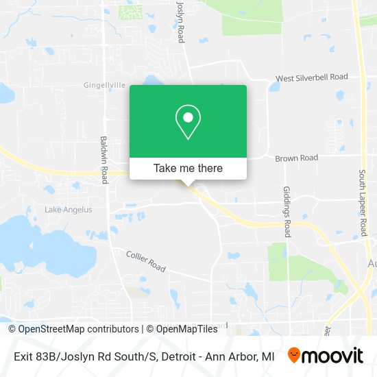 Mapa de Exit 83B/Joslyn Rd South/S
