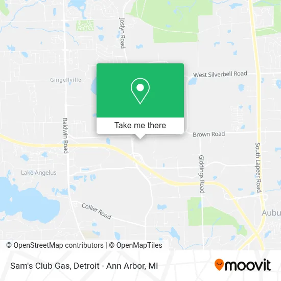 Sam's Club Gas map