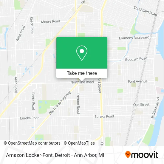 Amazon Locker-Font map