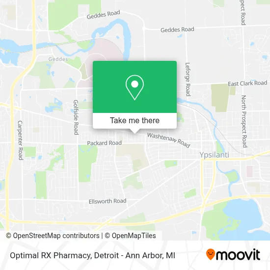 Optimal RX Pharmacy map