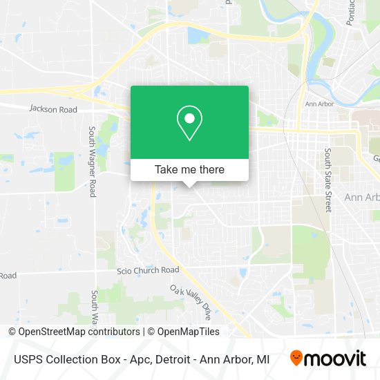 USPS Collection Box - Apc map