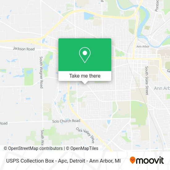 Mapa de USPS Collection Box - Apc
