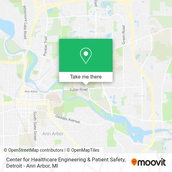 Center for Healthcare Engineering & Patient Safety map