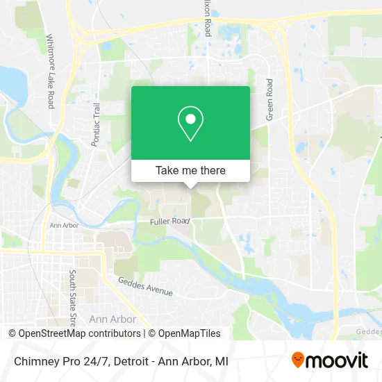 Chimney Pro 24/7 map