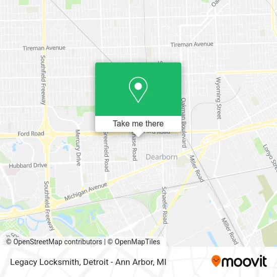 Legacy Locksmith map