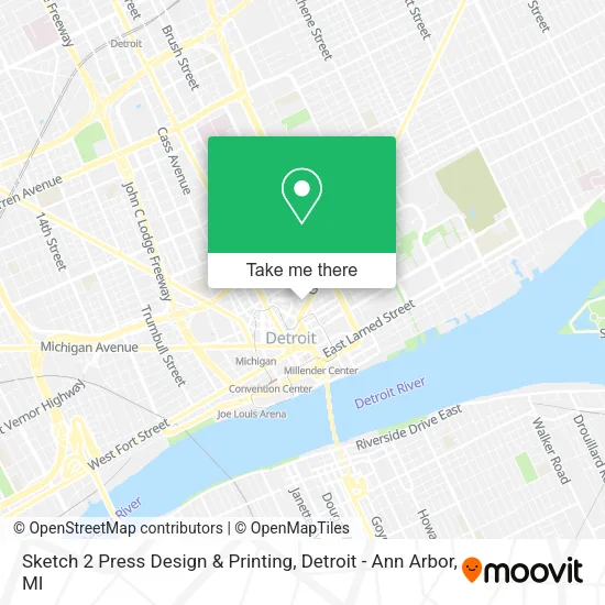 Sketch 2 Press Design & Printing map