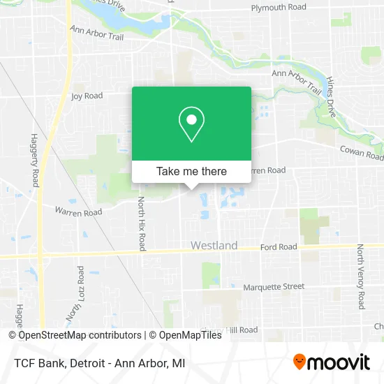 TCF Bank map