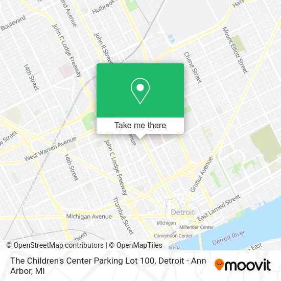 The Children's Center Parking Lot 100 map