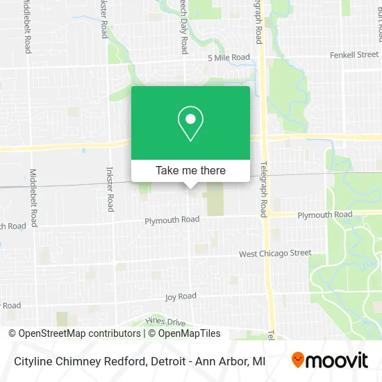 Cityline Chimney Redford map