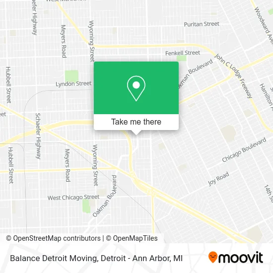Balance Detroit Moving map