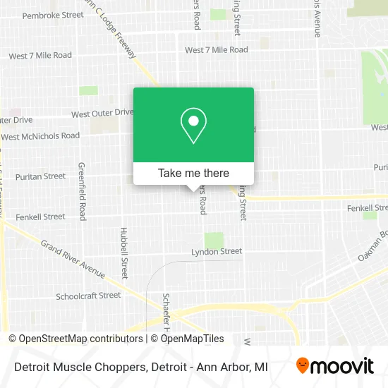 Detroit Muscle Choppers map