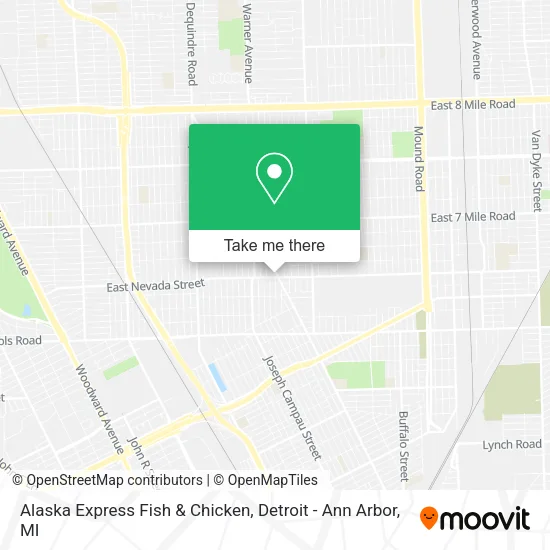 Alaska Express Fish & Chicken map