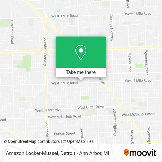 Amazon Locker-Mussel map