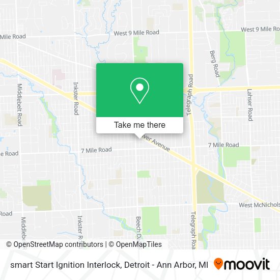 smart Start Ignition Interlock map