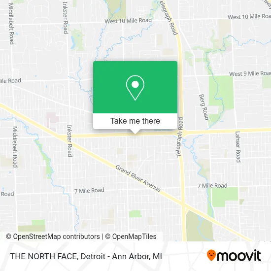 THE NORTH FACE map