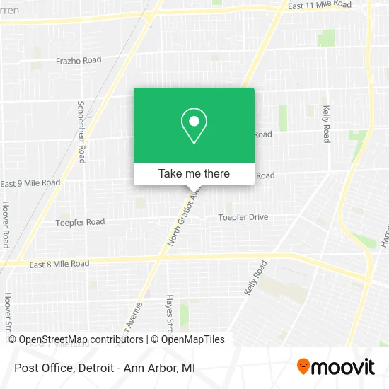 Post Office map