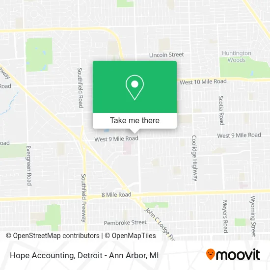 Hope Accounting map
