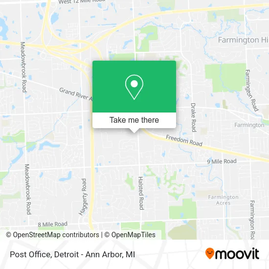 Post Office map