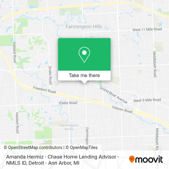 Amanda Hermiz - Chase Home Lending Advisor - NMLS ID map