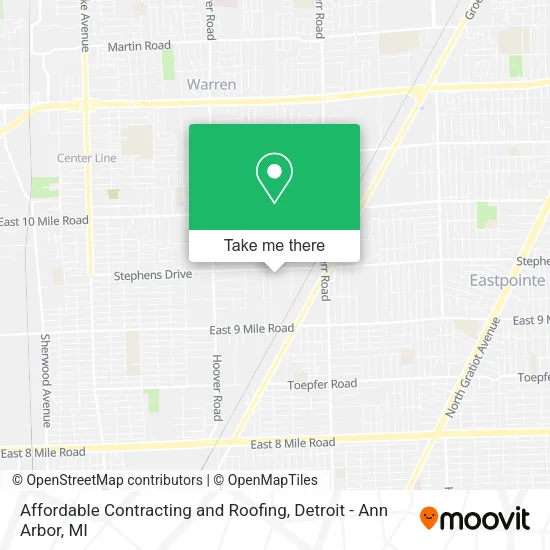 Mapa de Affordable Contracting and Roofing