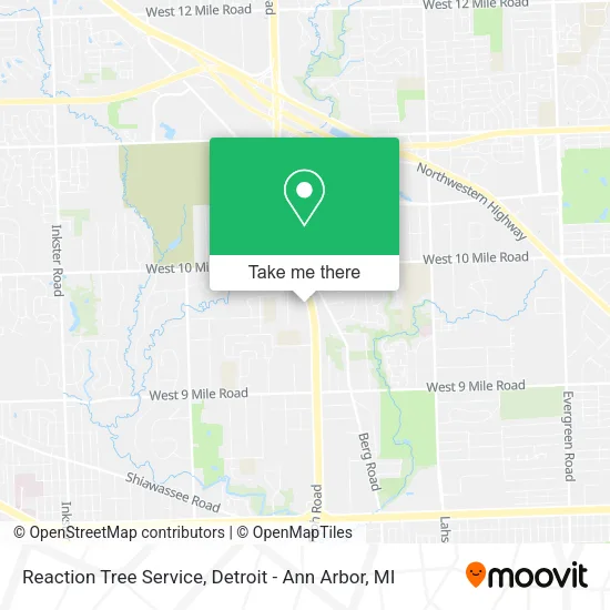 Reaction Tree Service map