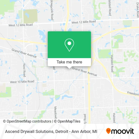 Mapa de Ascend Drywall Solutions