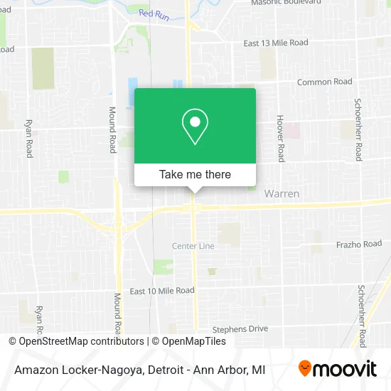 Mapa de Amazon Locker-Nagoya