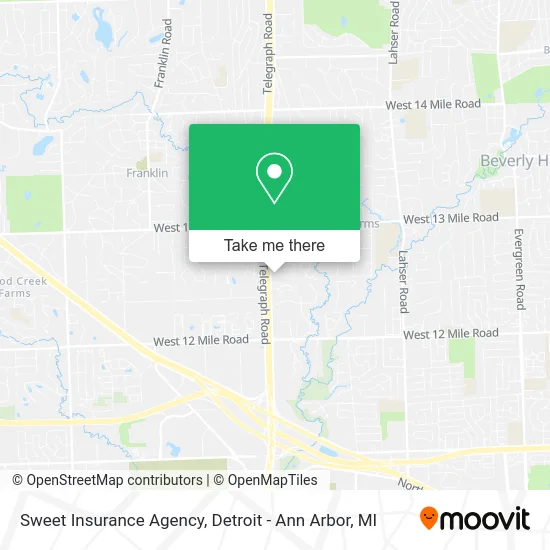 Sweet Insurance Agency map