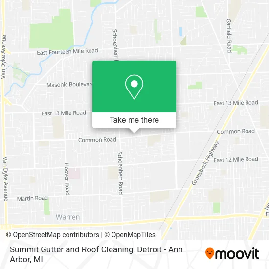Mapa de Summit Gutter and Roof Cleaning