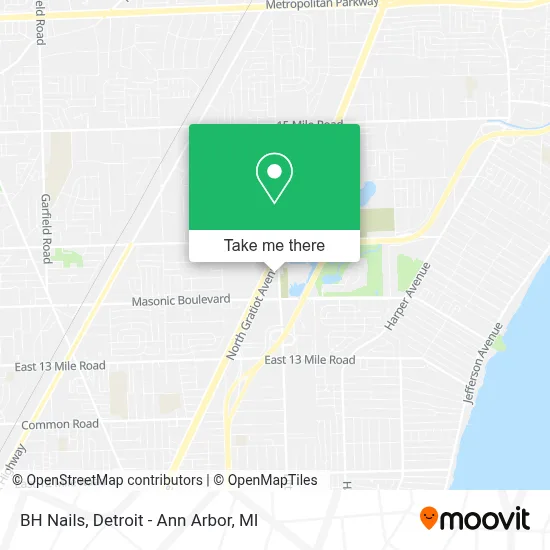 BH Nails map