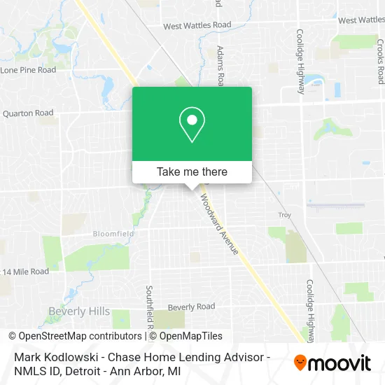 Mark Kodlowski - Chase Home Lending Advisor - NMLS ID map