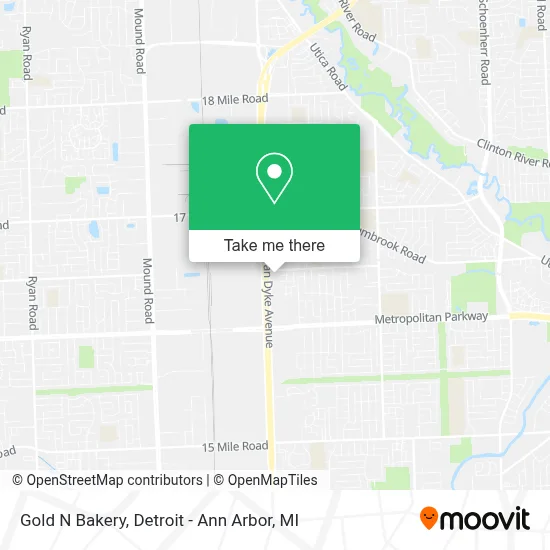 Gold N Bakery map
